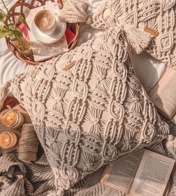 Handcrafted Elegance by Oman E Shop: Thread-Woven Pillow & Cushion Covers - Image 2