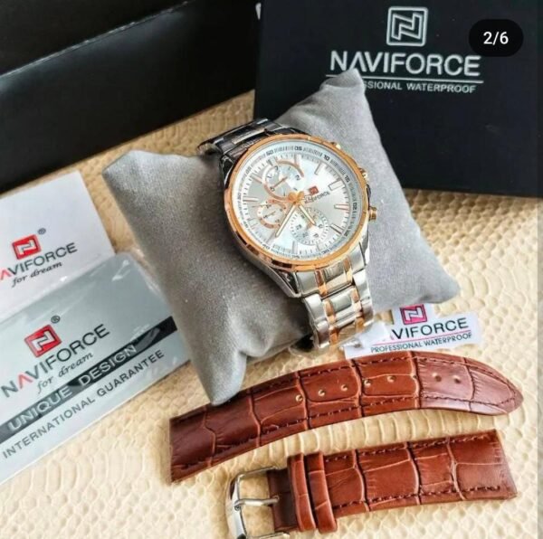 Navi Force NF9089 Multi-Color Watch – Style Meets Precision at Oman E Shop - Image 2