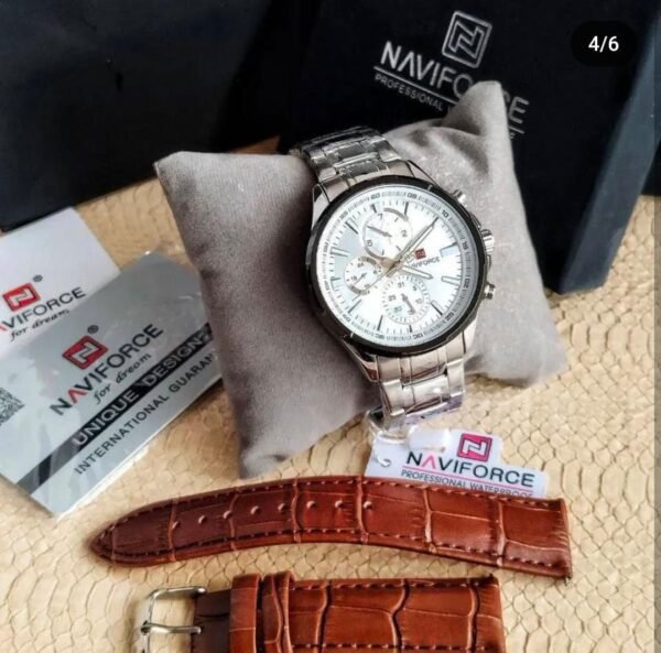 Navi Force NF9089 Multi-Color Watch – Style Meets Precision at Oman E Shop - Image 4