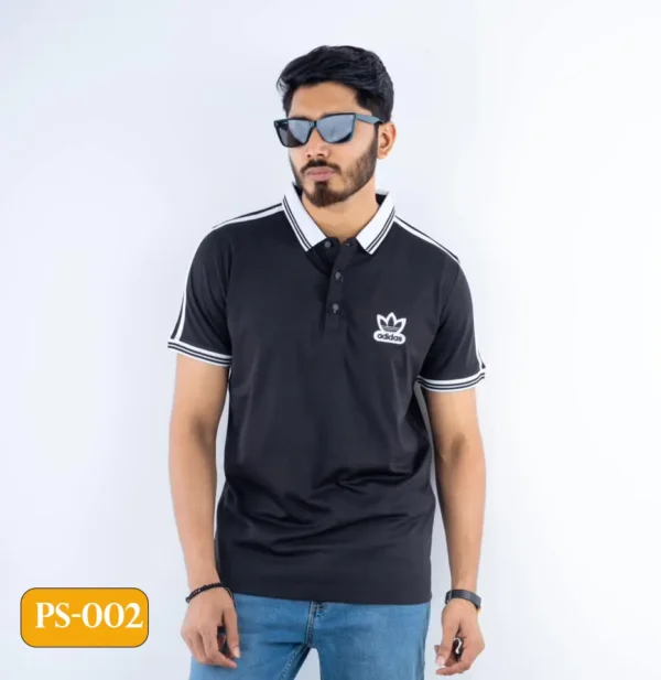 Adidas Embroidered China Fabrics Polo Shirt on Omaneshop.com - Image 2