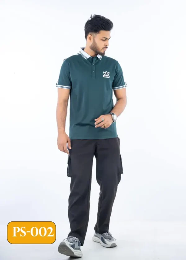 Adidas Embroidered China Fabrics Polo Shirt on Omaneshop.com - Image 3