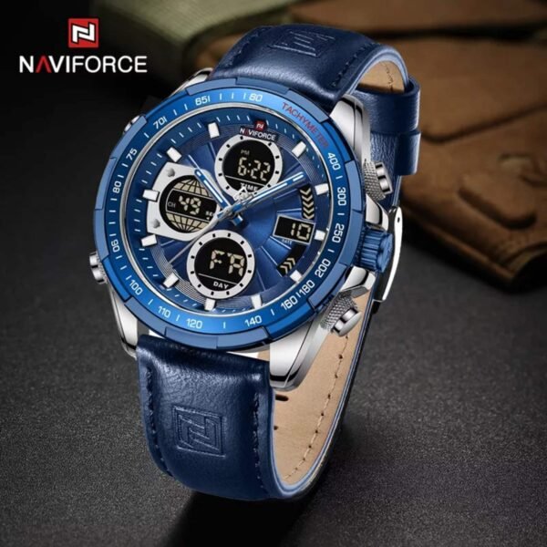 🔹 Navi Force NF9197L – Stylish Leather Watch for Outdoor Enthusiasts in Oman - Image 5