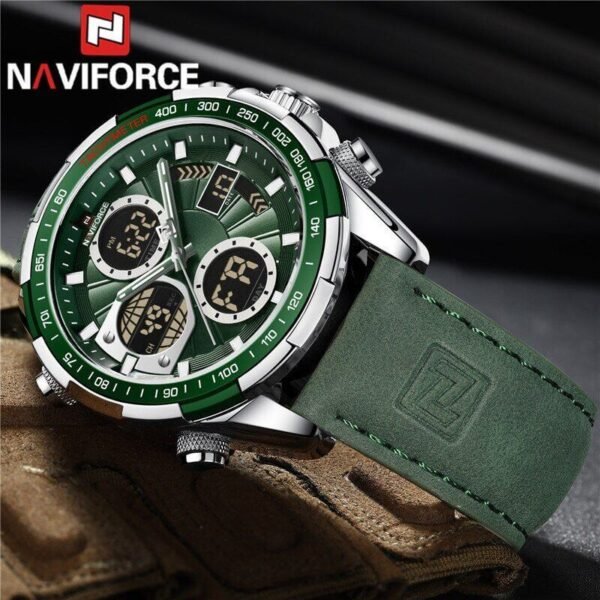 🔹 Navi Force NF9197L – Stylish Leather Watch for Outdoor Enthusiasts in Oman - Image 6